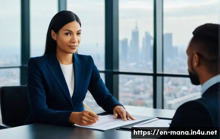 경영지도사 자격증 취득의 이점 - **Prompt:** A confident, diverse female business consultant in her early 30s, dressed in a sharp, mo...