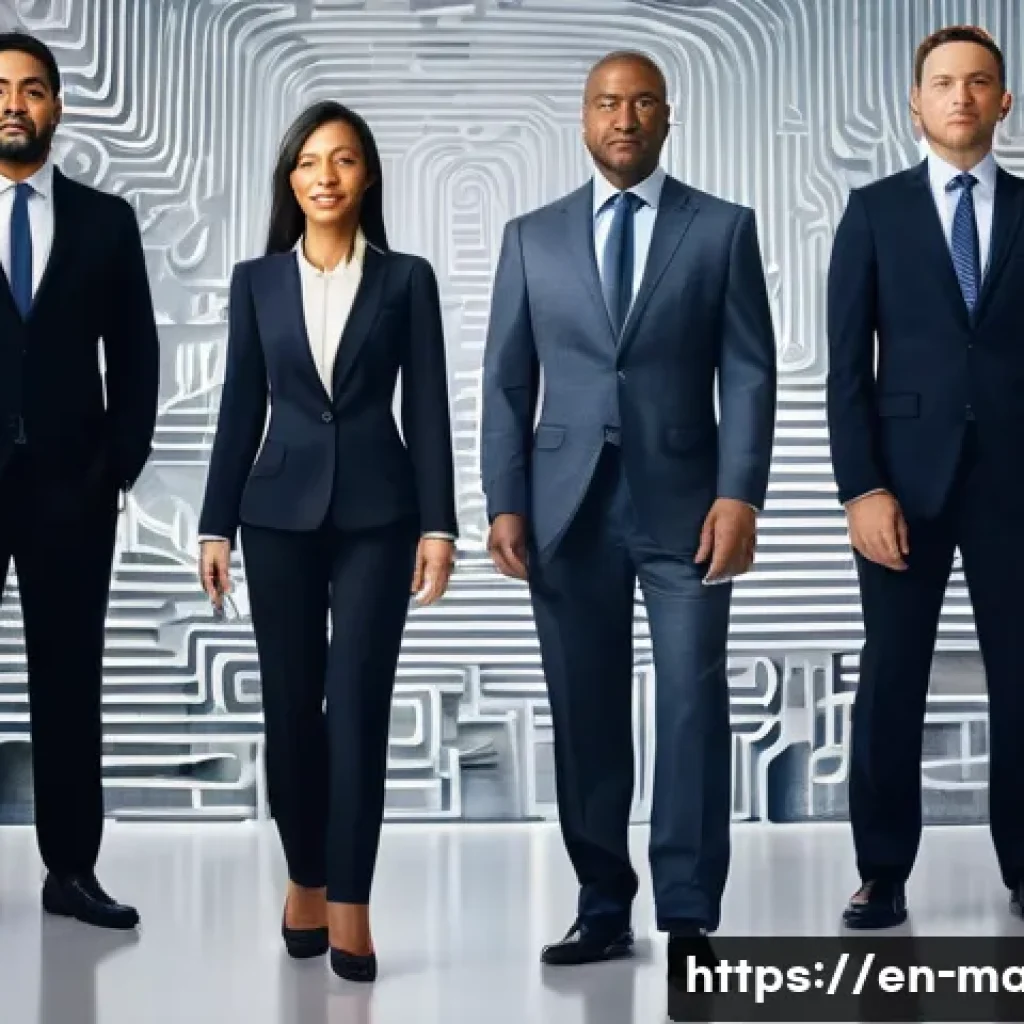 경영지도사와 경영 혁신 성공 사례 - **Navigating the Labyrinth of Modern Business**
A visually rich, conceptual illustration of a di...